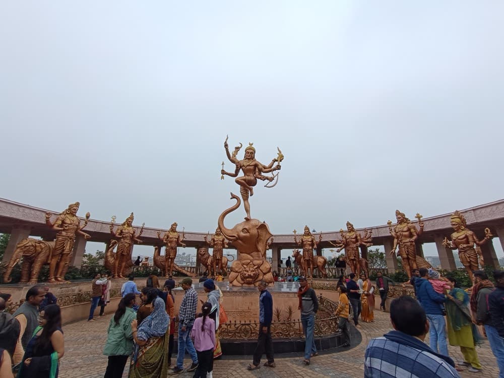 Grand statues and plaza of the Mahakal Lok corridor in Ujjain